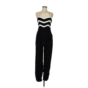 Parker Black and White Chevron Jumpsuit